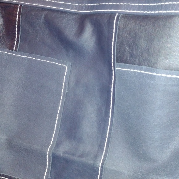 Leather Patchwork Pants - Picture 7 of 8